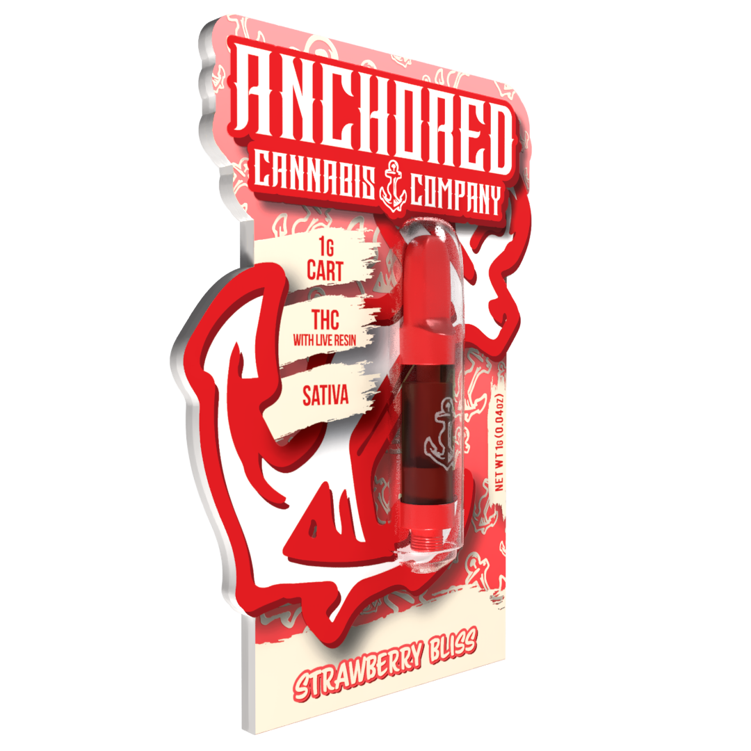 1g THC Vape Cartridge - Strawberry Bliss